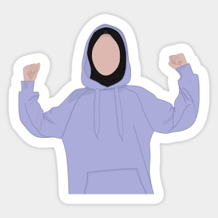 Strong Muslim Woman Sticker